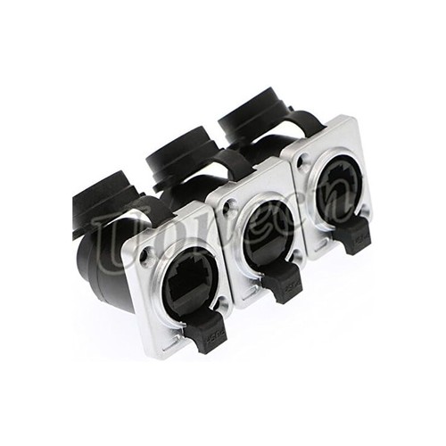 3Pcs RJ45 Waterproof Connector Sockets Connectors Mount IP65 Ethernet Panel - 第 4/7 張圖片