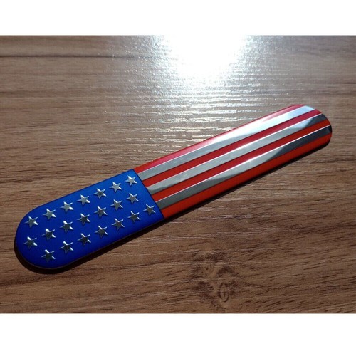 Universal 3D American Flag Emblem Metal Sticker Side Fender Badge Car Accessory - Picture 13 of 15