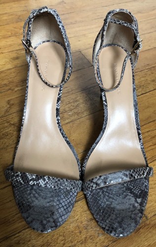 Bare Snakeskin High Heel Sandal Size 