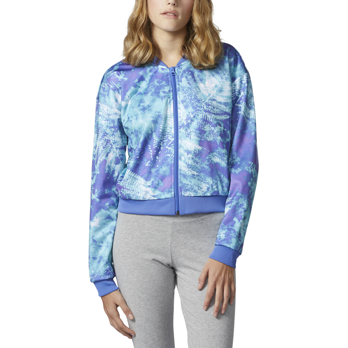 Adidas Women's Originals Ocean Elements Crop Track Jacket