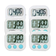 6 PACK Magnetic Digital Timers Loud Alarm Kitchen Timers for Cooking