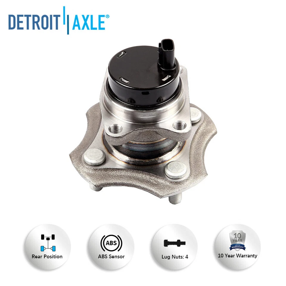 Conjunto de cojinetes y bujes de rueda trasera izquierda derecha para Toyota Echo Scion xA xB Foto 4 de 4