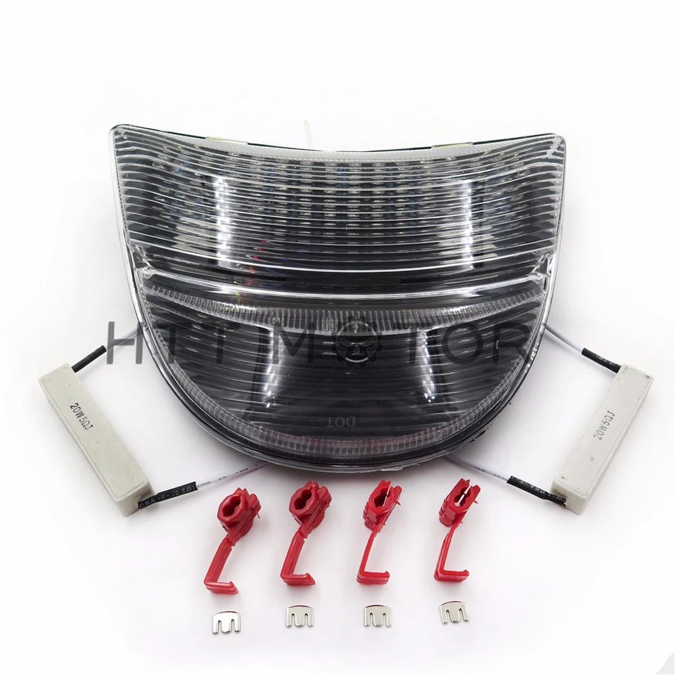 Luz trasera LED freno para 02-03 Honda CBR 954/CBR900RR/Fireblade/CBR954RR transparente Foto 2 de 4