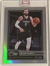 Ricky Rubio 2020 Panini One & One Silver /99 Timberwolves Cavs SP