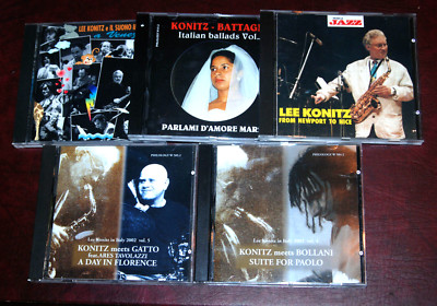 Lee Konitz Lot of 5 Philology CDs - Bollani/Gatto/Il Suono Improvviso/Battaglia