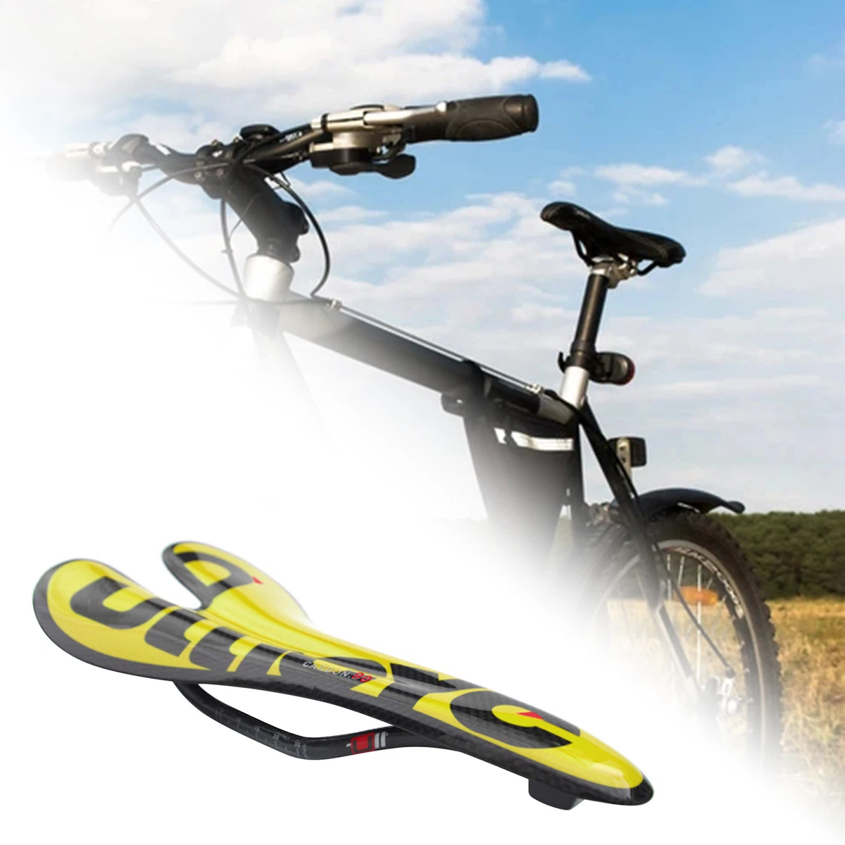 Bike Seat Eco-friendly Ergonomic Design Lightweight Cozy Bike Saddle  Portable