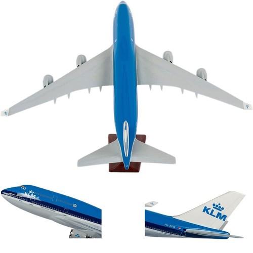 1:150 KLM Royal Dutch Airline B747 Plane Model / LED Light Wheel Aircraft Model - Picture 7 of 66