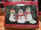Hallmark 1999 The Snowmen of Mitford Snowman Christmas Ornament set