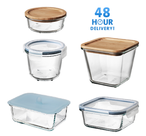 Ikea 365 Verre Contenants De Nourriture Avec Couvercles Bambou