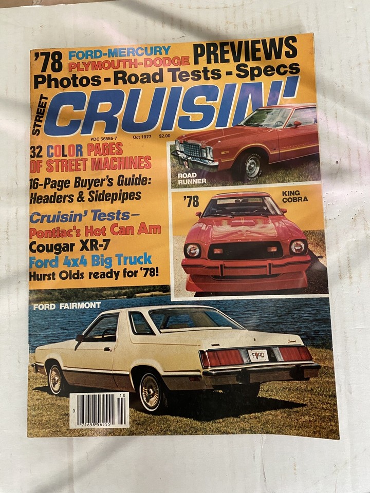 Street Cruisin', oct. 1977 magazin,pre owned eBay