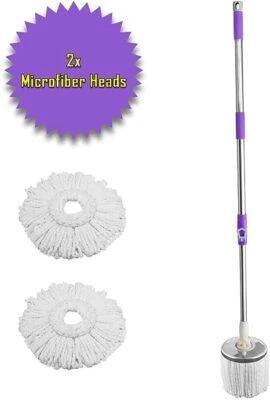 Mocio Maniglia Mop pulizia 360° Rotante Regolabile Allungabile Giunto girevole