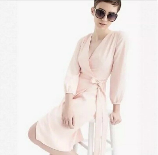 j crew crepe wrap dress