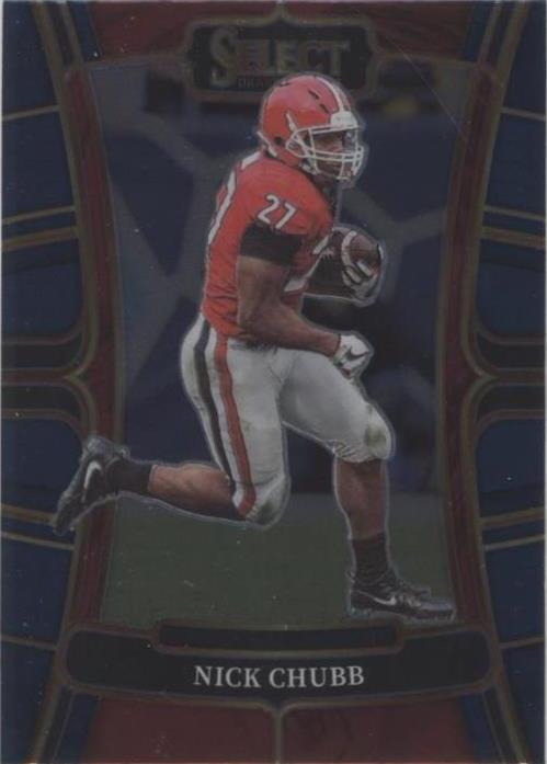 2023 Panini Select Draft Picks - Concourse Nick Chubb #45 Blue for