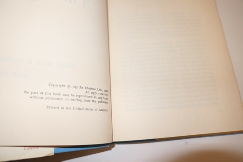 Third Girl a Hercule Poirot Mystery Novel by Agatha Christie Hardcover - Picture 3 of 4