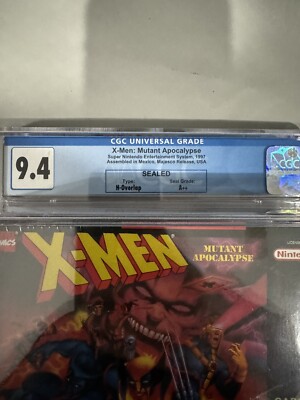 SNES Super Nintendo X-MEN MUTANT APOCALYPSE - New & Sealed CGC 9.4
