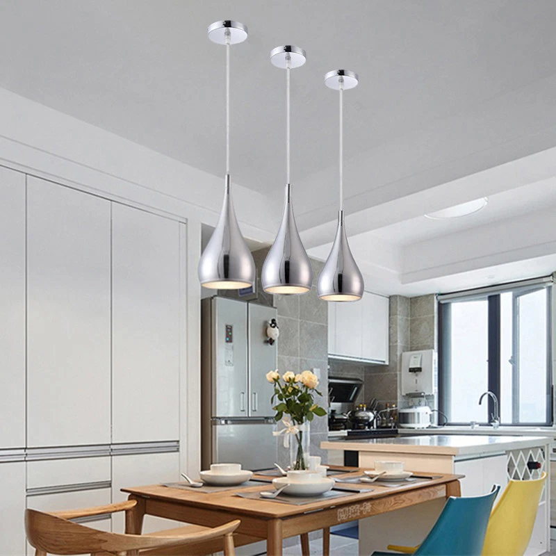 Silver hanging ceiling lights deals