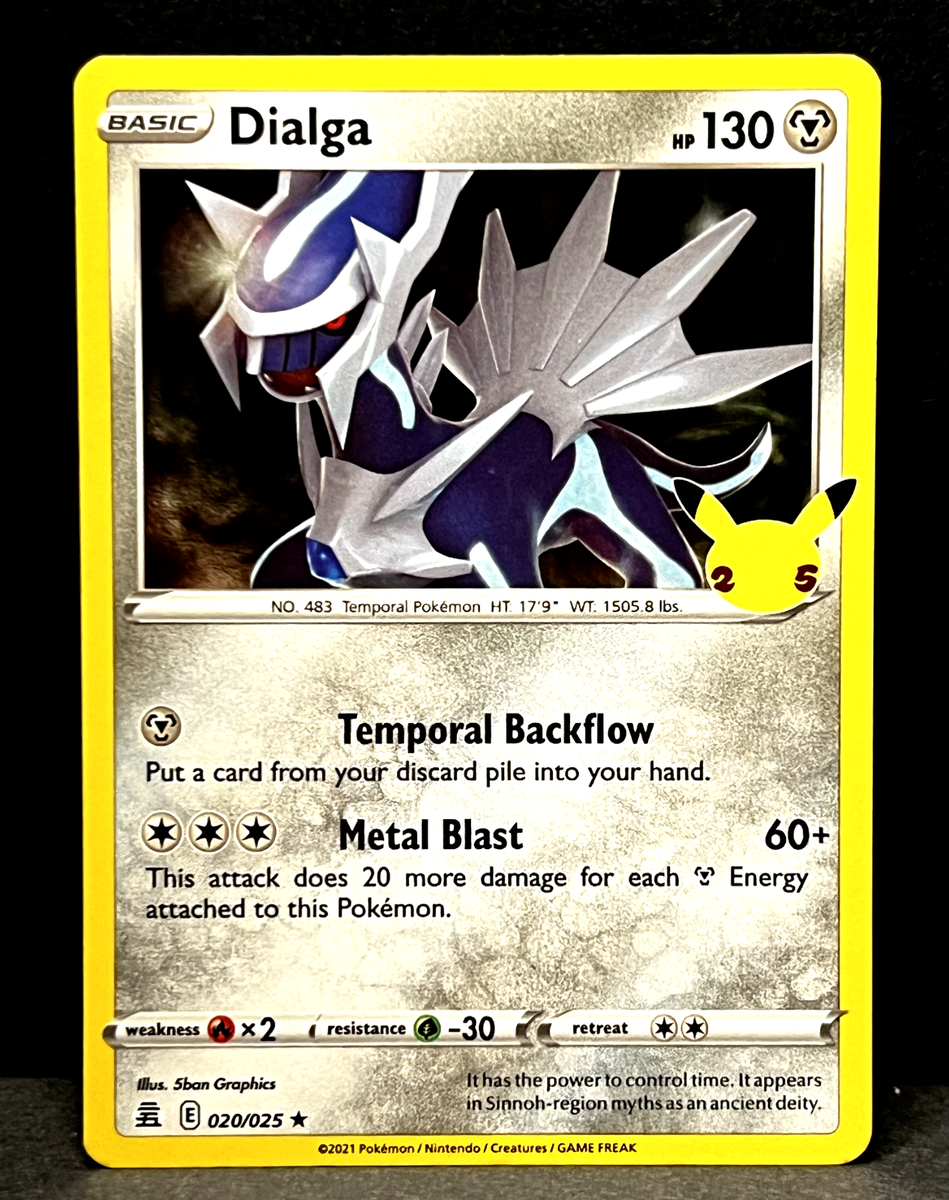 Pokemon TCG Dialga 25 Anniversary Celebrations 20/25 Holo Rare
