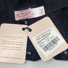Agent Provocateur Essie Black Waspie AP4 Large NWT $195