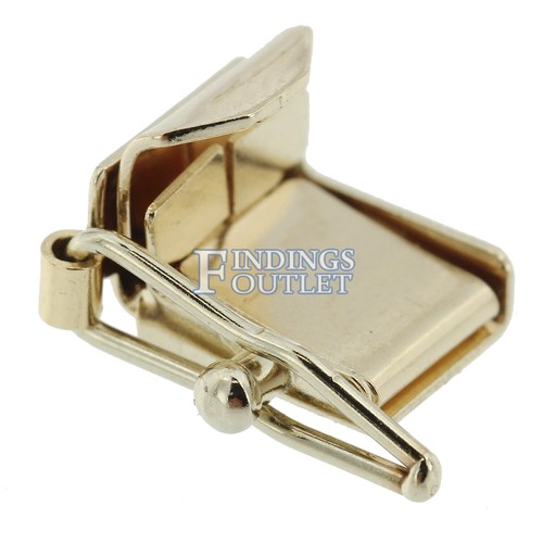 14K White Gold Box Lock Clasp Male & Female Figure 8 Complete Set ALL SIZES USA - Picture 21 of 42