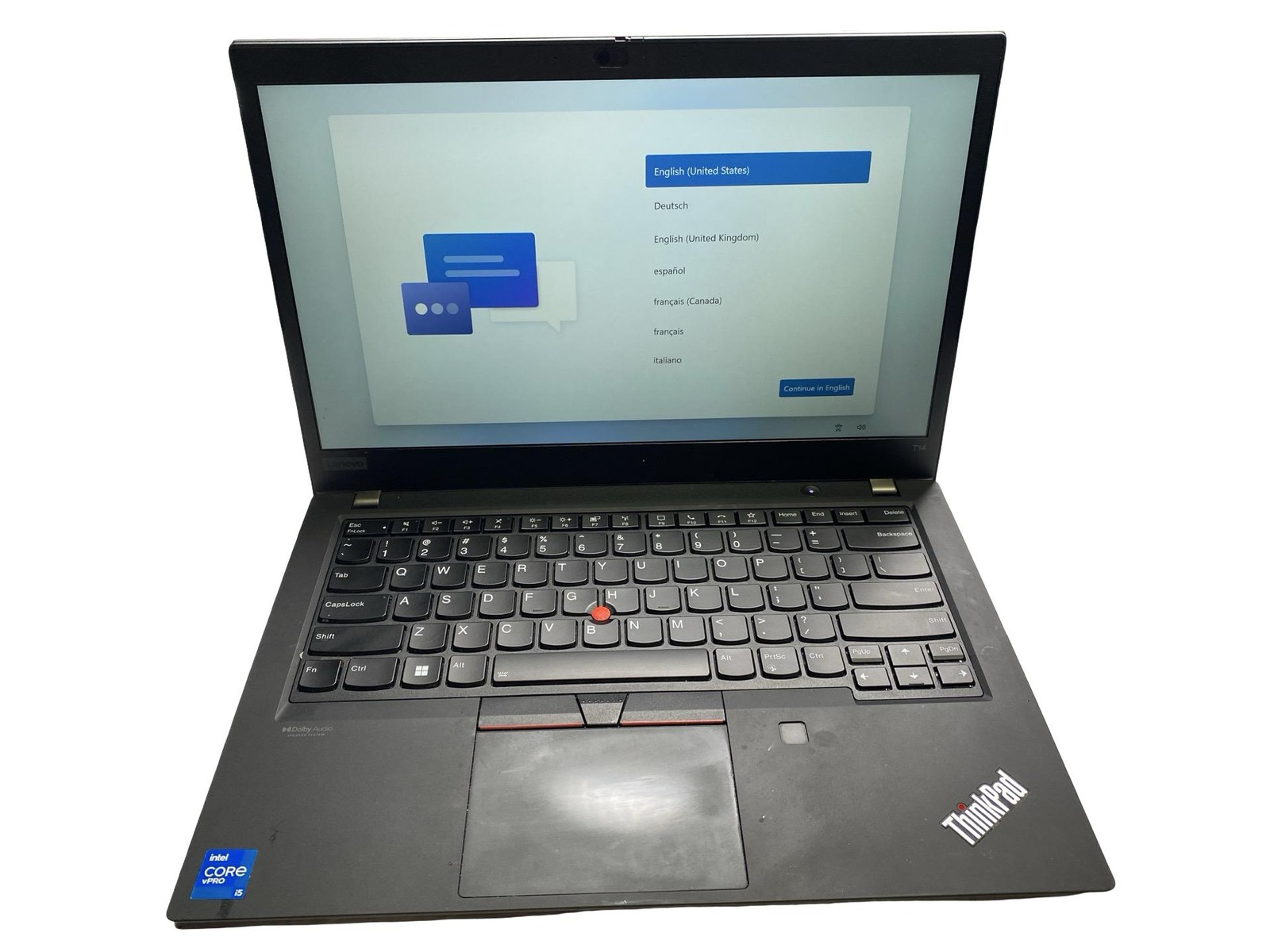 Lenovo ThinkPad T14s gen 2i, 14-Inch Laptop, with core i5 1145G7, Windows 11 Pro