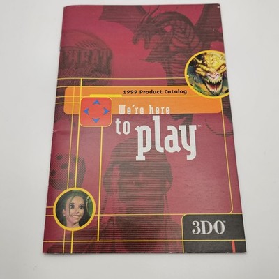 Vintage 3DO Video Game 1999 Product Catalog Manual Instruction Booklet