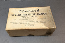 Garrard Stylus Pressure Gauge SPG3 with Manual and Original BOX England Vintage
