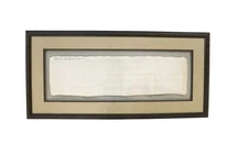 Antique 1822 Framed Indenture David Atherholt Bucks & Berks County, PA Mennonite