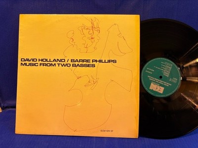 DAVID HOLLAND BAR PHILLIPS TWO BASSES ECM 1011. ORIGINAL GERMANY LP NEUWERTIG!!