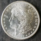 1881 S $1 Morgan Silver Dollar