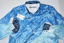 Robert Graham Shirt Winfield Floral Classic Fit Blue New LS Large L