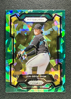 2024 Panini Prizm Green Ice Jun-Seok Shim #290 Pittsburgh Pirates *MINT*