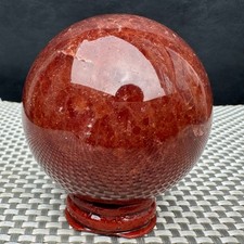 388G Natural strawberry quartz ball Quartz Crystal Energy Healing Ball