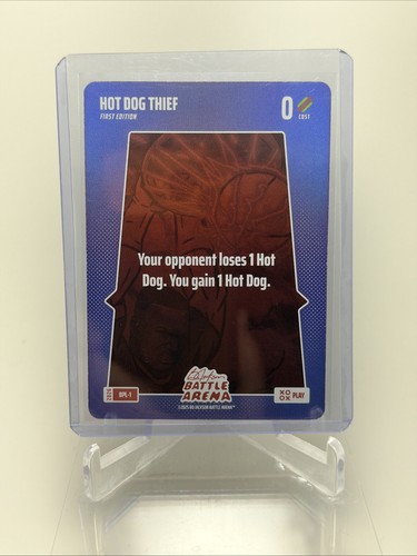 2026 Bo Jackson Battle Arena Draw Bonus Play Foil Hot Dog Thief SSP BPL-1