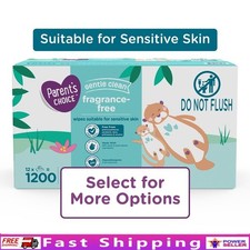 Fragrance Free Baby Wipes Hypoallergenic Gentle Sensitive Skin Resealable Wipes