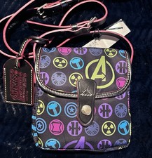 Dooney and Bourke Disney 2014 Half Marathon Marvel Avengers Crossbody New #16