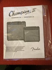 FENDER CHAMPION II AMPLIFIER OWNERS MANUAL MINT CONDITION STILL SEALED FREE POST