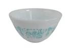 Pyrex Amish Butterprint 1.5 Quart Mixing Bowl Turquoise Blue Style 401 EUC