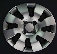 SERIE 4 COPPE RUOTA  14  DISEGNO FIAT PANDA NERO NO LOGO