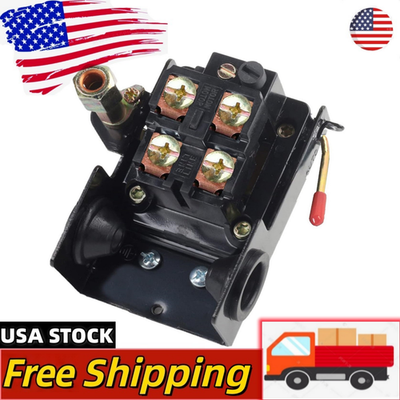 #ad Heavy Duty Air Compressor Pressure Switch Control 90 120 psi Single Port $19.84