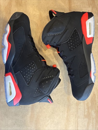 6296) NIKE AIR JORDAN 6 VI RETRO OG BLACK INFRARED 384664-060 Men's Size 11 - 第 6/8 張圖片