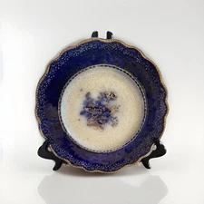 W.H. Grindley and Co, England 1900s Blue Rose, Deep Flow Blue Small Plate 6”Diam