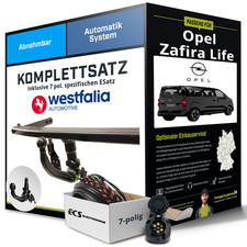 Für OPEL Zafira Life Typ K0 Anhängerkupplung abnehmbar +eSatz 7pol 03.2019-jetzt