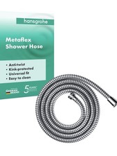 hansgrohe Metaflex shower hose 2.00 m,anti-kink and flexible, chrome effect co
