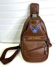 US Air Force Small Leather Back Pack
