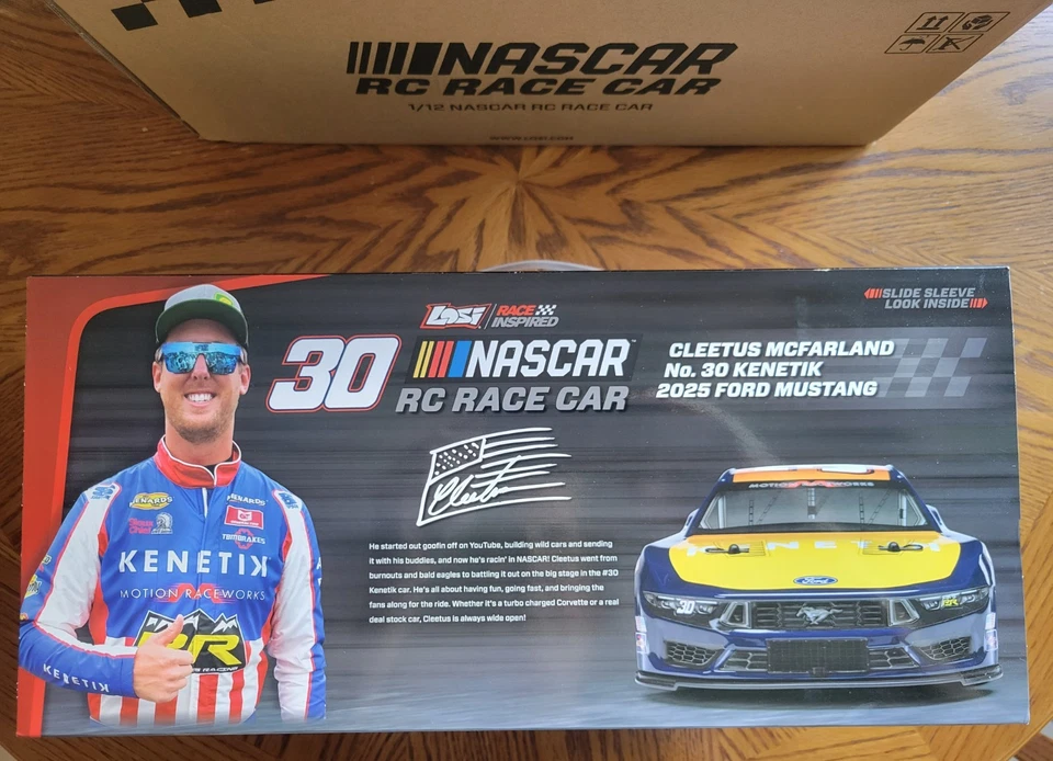 Cleetus McFarland #30 KENETIK 2025 FORD/ LOSI 1/12 Scale RC RTR Electric Car NIB - Image 3 of 4