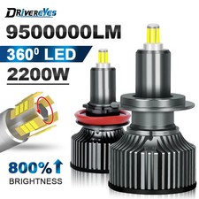 H7 LED Headlight Bulb Plug Play H1 H3 H8 H9 H11 9005 9006 Mini Car Lamp 6500K