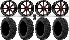 Fuel Maverick Red 20 Wheels 35 Motoclaw Tires Polaris Rzr Xp 1000 Pro Xp