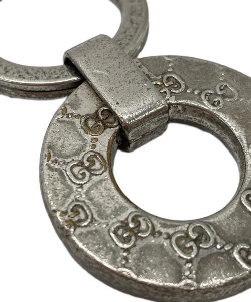 GUCCI                    GG pattern key ring Silv… - image 6