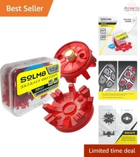 Golf Shoe Spikes Replacement Metal Screw Threading ¼ Inch 24 Pcs with Spanner