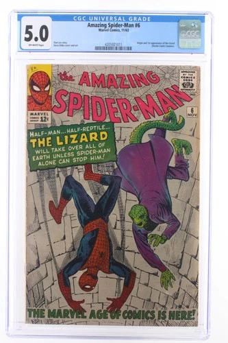 Amazing Spider-Man #6 - Marvel Comics 1963 CGC 5.0 Origin and 1st appearance of